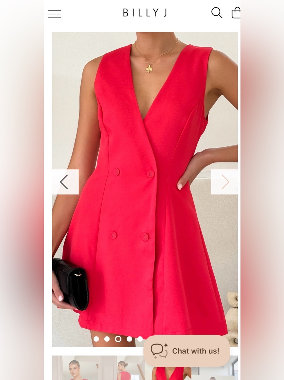 Hani Midi Dress - Red